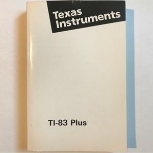 Texas Instruments T1-83 Plus Graphing Calculator Guidebook. 8 x 5.25 x 1…